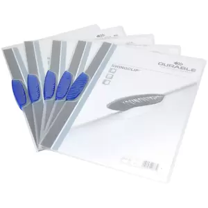 25-Piece Durable Swing Clip File, A4 Size, Light Blue Colour - DUPG2260-06