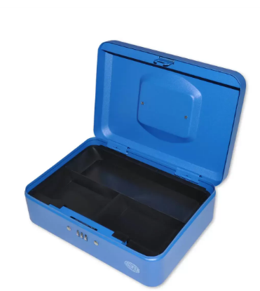 FIS Cash Box with Number Lock 10 Inch, Matt Finish Blue Color - FSCPTS0027BL