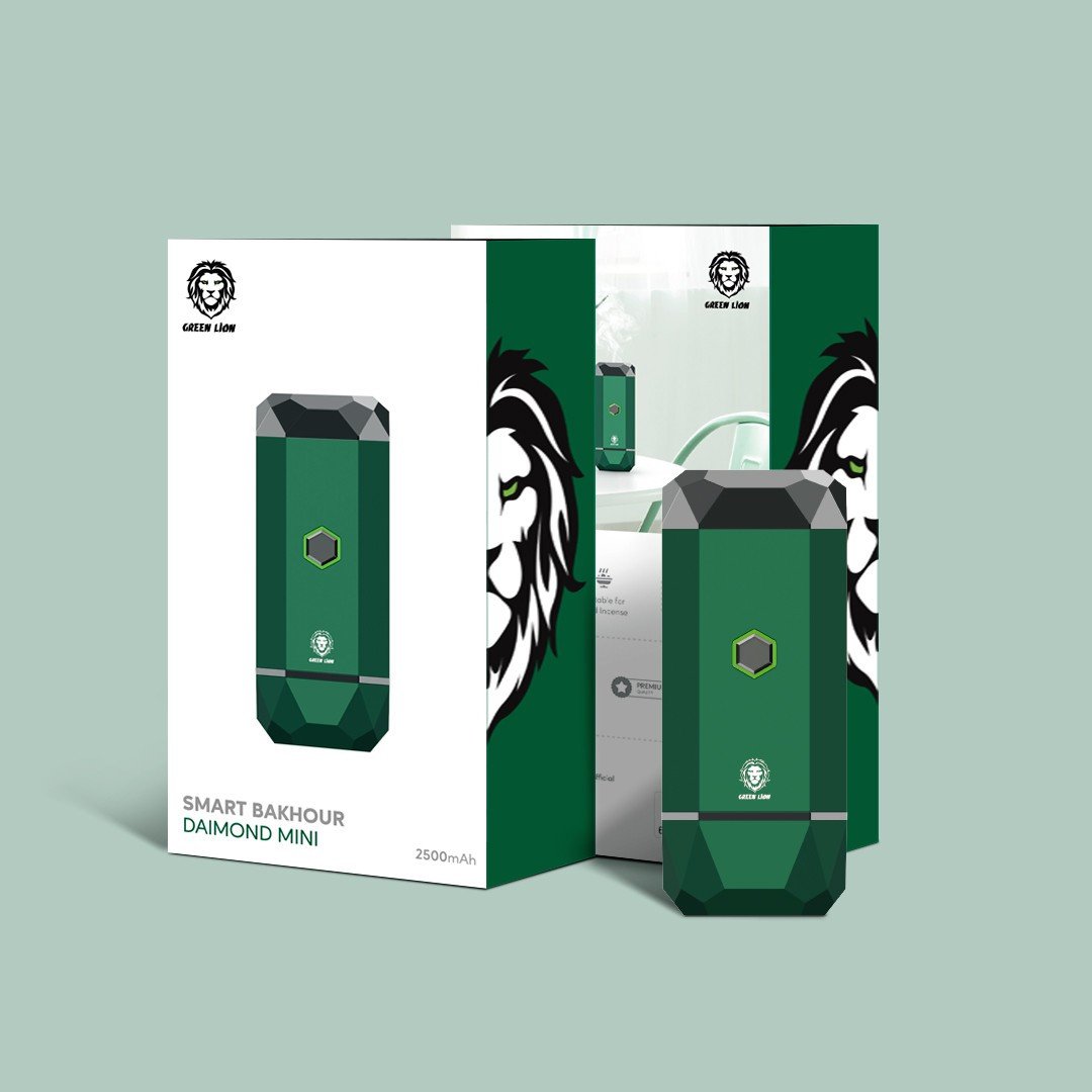 Green Lion Smart Diamond Mini Bakhour 2500mAh - Green