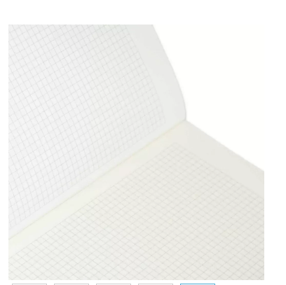 FIS Executive Notebook, Size A4, 80 Sheets Italian Pu Jacket, Black, 5mm Square - FSNBEXA480BKD1