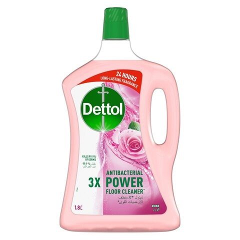 Dettol 3x Power Antibacterial Floor Cleaner Rose 1.8L