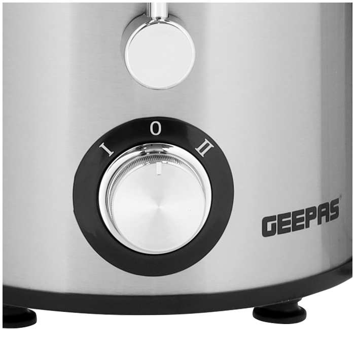 Stainless Steel Juice Extractor, GJE46017 | 65mm Feed Tube | 1.4L Extra Large Pulp Container & 500ML Juice Cup | Overheat Protector & Double Safety Lock Device | 600W Powerful Motor | 2 Years Warranty