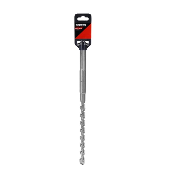 Geepas SDS Max Drilling Flute - Masonry Drill Bit Spiral Flute Rotary Masonry Drill | Ideal For Concrete, Wood & Other Soft Materials (D16xL340xWL200)