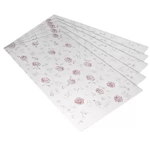 20-Piece FIS Gift Wrapping Paper 35gsm 50X70cm, White/Red - FSGF04