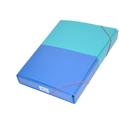 FIS PP Document Bag with Elastic Band, Blue & Light Blue Color, F/S (210 x 330 mm) Size - FSBD1223