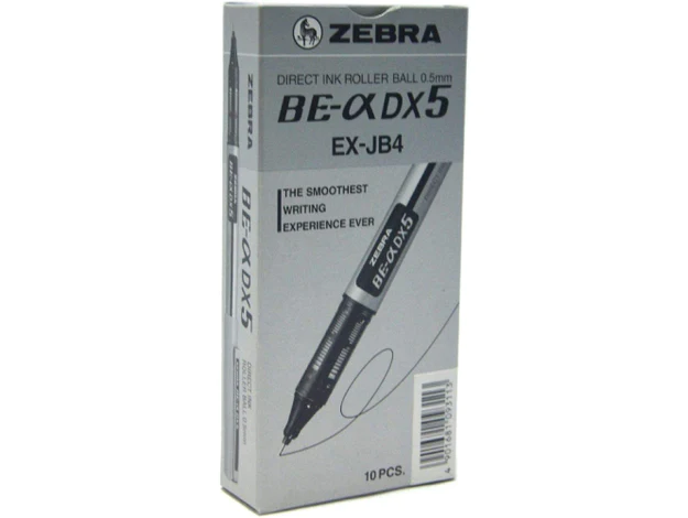 Zebra Pen Roller 0.5 (BE-XDX5) 10pcs/Box, Black