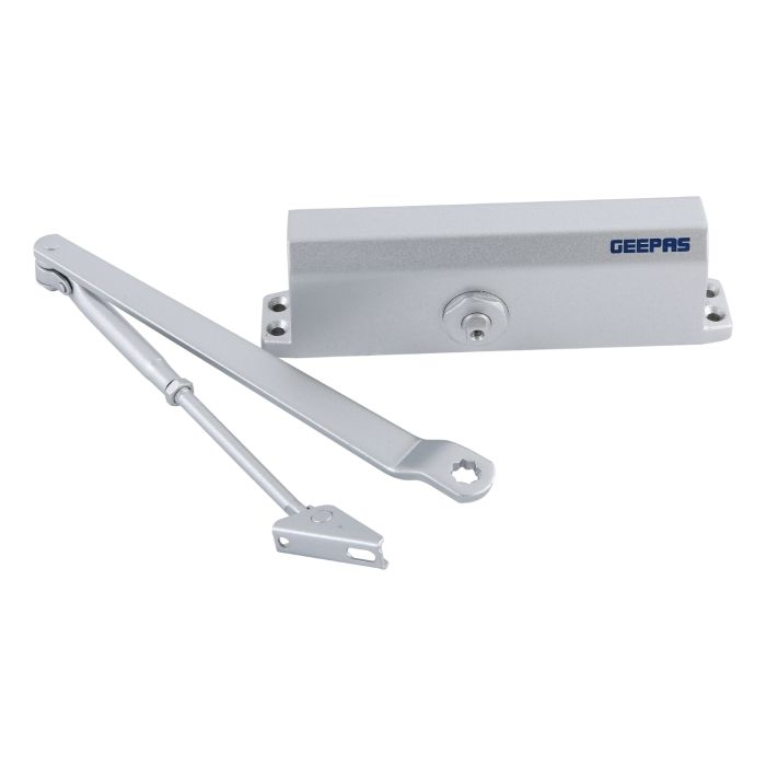 Geepas Door Closure - Double Speed Adjustable Valves Automatic/Auto Spring Hydraulic Adjustable Arm, Commercial & Home Use For Middle-Weight Door 65-85 Kgs | 1 Year Warranty