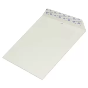 FIS Pack of 50 Executive Envelopes, 100 GSM, Peel&Seal, Size C5(229 X 162mm) Color Camelle White