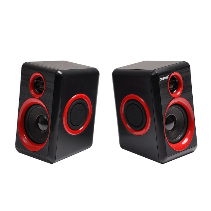 Geepas 2.0 Computer Speaker - Multimedia Speaker System For Computers, Tablets And Audio Devices | Perfect For Indoor And Outdoor Use