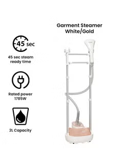 Garment Steamer With ,3 Stage And Double Pole, 2.0 L 1785.0 W GSTM2050-B5 White/Gold,