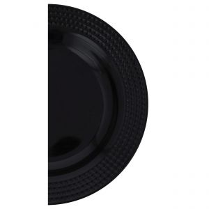 Royalford 10 Inch Biza Soup Plate - Melamine - Black