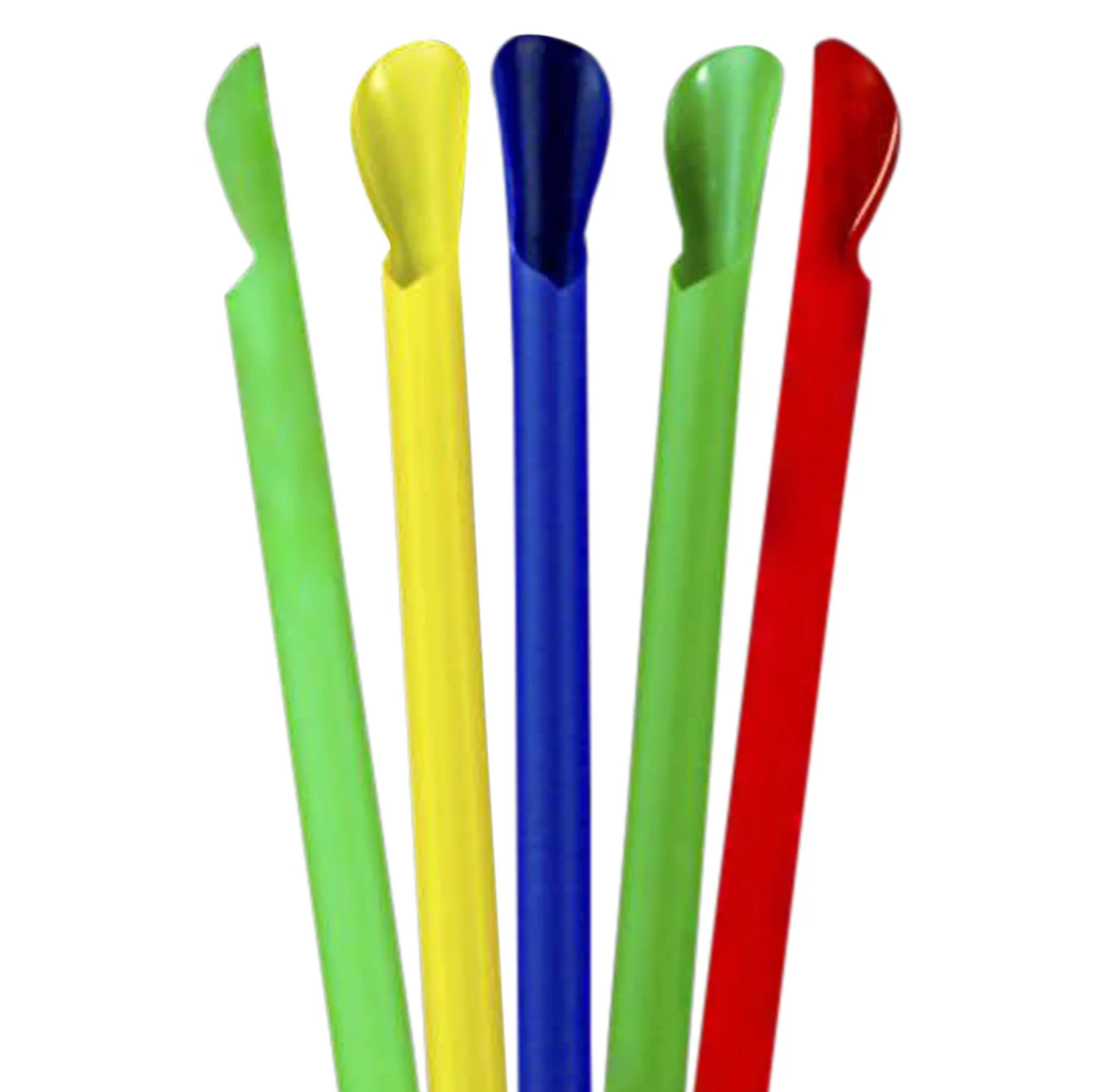 Wrapped Mix Colors Spoon Straw 8 MM 250 Pieces x 20 Packets