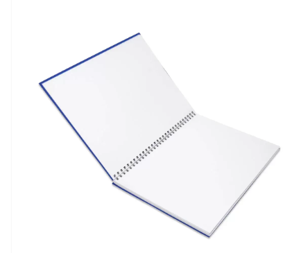 FIS Manuscript Book, Pack of 5, Size 10X8", 2 Quire, Plain with Spiral Binding - FSMN182QPLSB