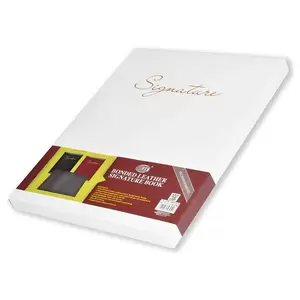 FIS Arabic Open Signature Book 10-Divisions Bonded Leather, Maroon - FSCL1-10BNAMR