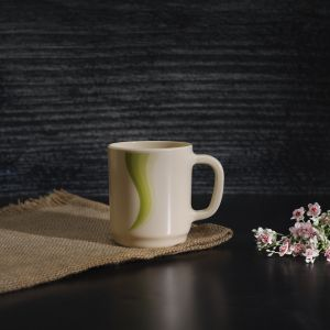 Royalford Melamine Super Rays Handle Cup - Melamine - White & Blue