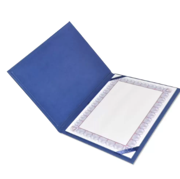 FIS A4 Certificate Folder Italian PU, Blue - FSCLCERTPUBL