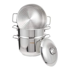 Prestige Steamer Set 4 Piece 24cm - Stainless Steel - Silver