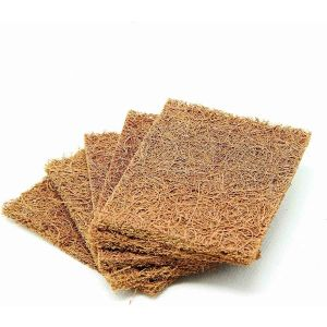 Royalford 2 Pcs Sc Natural Fiber - Coconut Fiber - Brown, Yellow - 005 KG