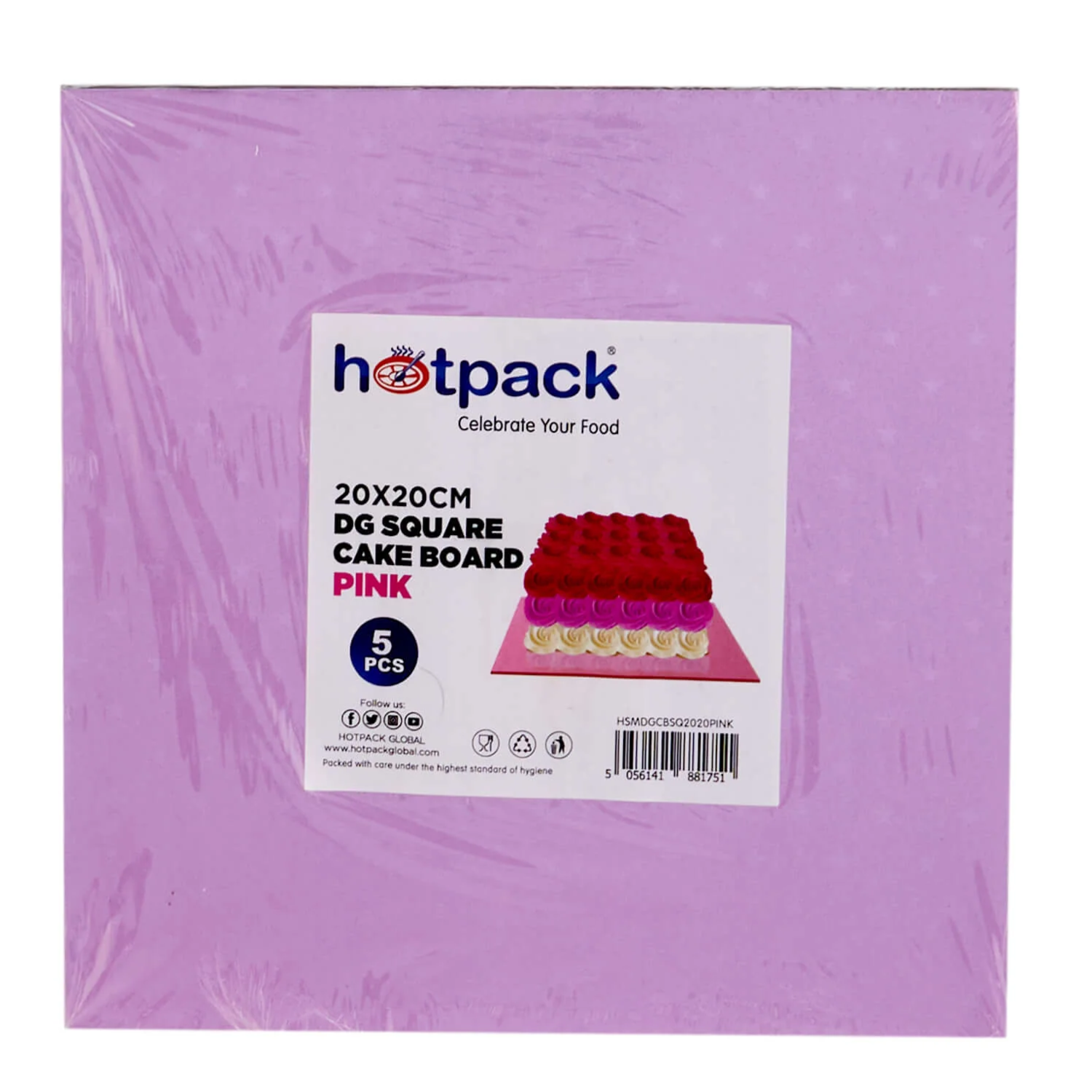 Square Cake Board 5 Pieces