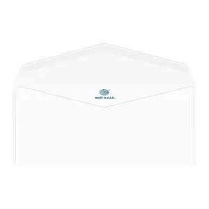 FIS Laid Paper Envelopes Glued, Pack of 25 Pcs. Moon Beam White Color, 4 x 9 inch Size, 100 GSM - FSEE1028GMWB25