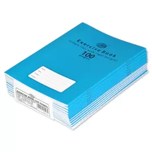 FIS Right Margin Exercise Book, Size:16 X 21 cm, Pack of 12, 100 Pages, Single Line - FSEBSRM100N