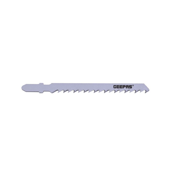 Geepas 5Pcs Jigsaw Blades - Carbon Steel Blades With Extra Wide, 4.0mm Kerfs & 75mm Long, Fast Cutting Capacity | Compatible With All Brands Jigsaw