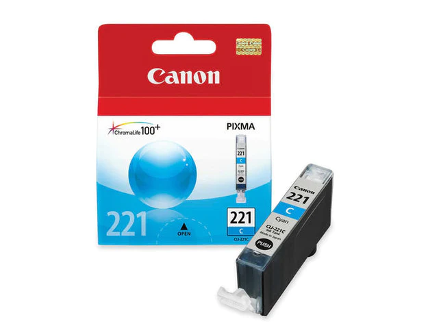 Canon CLI-221 Cyan Original Cartridge (CLI-221C)