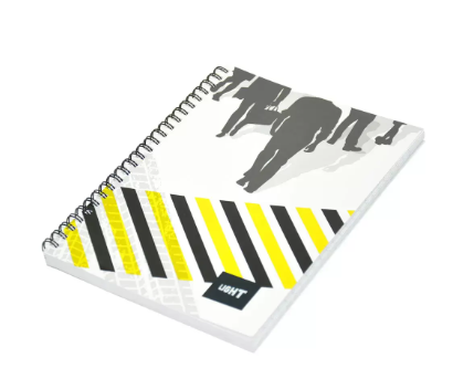 Light Spiral Soft Cover A4 Single Line Notebook (Pack of 10 Pcs X 100 Sheets) - LINBA41801S