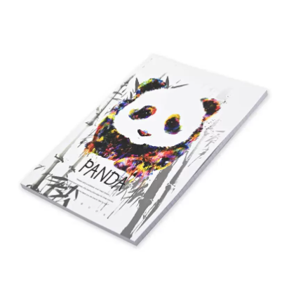 FIS Pack Of 8 Soft Cover Notebook, 96 Sheets A4 Panda Design 1 -FSNBSCA496-PAN1