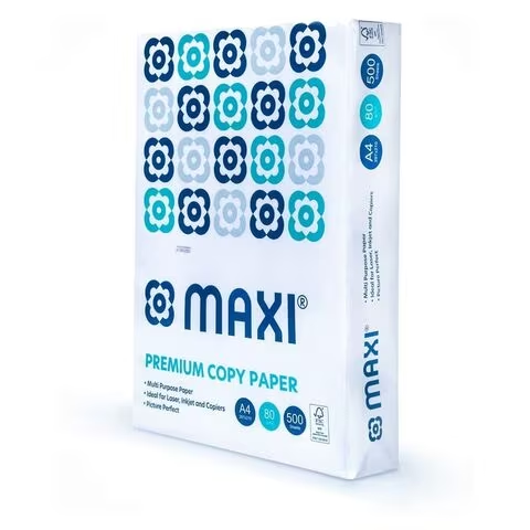 Maxi A4 Multi-Purpose Paper 80GSM White 500 Sheets