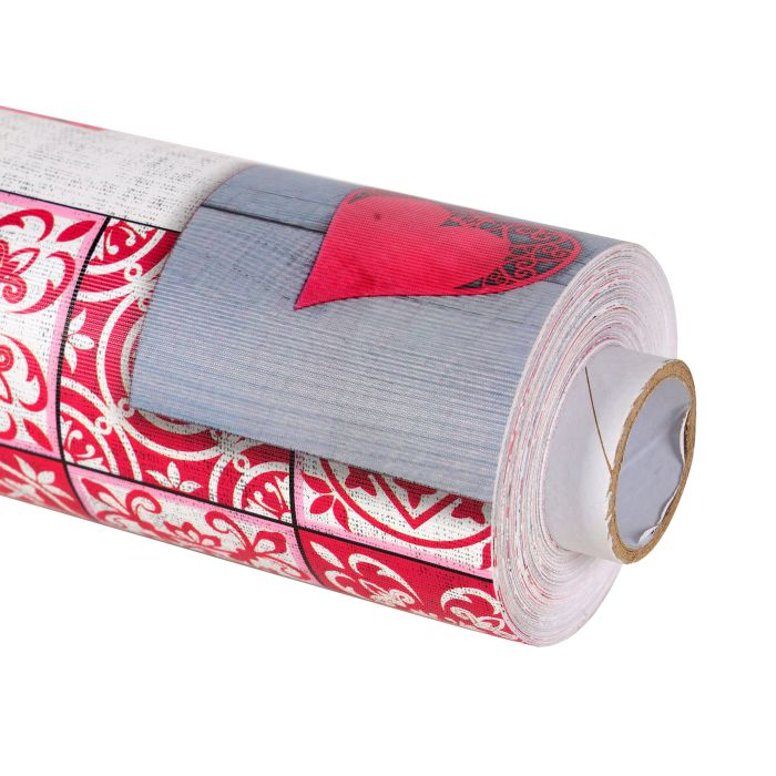 Printed Table Cloth, PVC With Polyester Backing, RF10205 | Table Cover For Dining Room, Kitchen, Parties, Holiday, Wedding | Rectangle Table Cloth For Indoor/ Outdoor Use