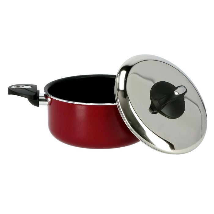 20Cm Elegant Casserole With Lid - Durable Non-Stick Coating, High-Quality Construction With Heat Resistant Handle | Dishwasher Safe | Non-Stick Dish For Gas & Ceramic Hobs