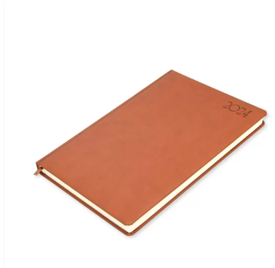 FIS A4 Diary 2024 (English) Brown - FSDI45E24BR