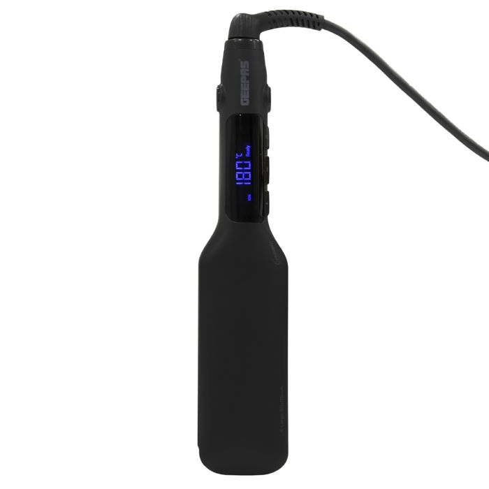Geepas Ceramic Straight 230 Hair Straighteners | Easy Pro Wide Ceramic Floating Plates With Max Temperature 230°C| Digital LCD Display & 1 Hour Auto-Off Function - 2-Year Warranty