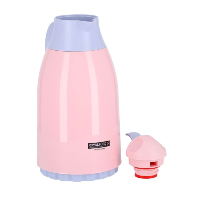 Royalford RF8556 1.3L Double Wall Vacuum Flask - Portable Heat Insulated Flask For Keeping Hot/Cold Long Hour | Stainless Steel Inner Pot With Grip Handle | Ideal For Tea, Coffee, Hot/Cold Water And M