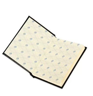 FIS Bonded Leather Pocket Diary 2024 (Arabic English) 1 Side Paded Cover Black - FSDI12AEB24BK