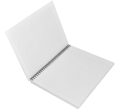 LIGHT Pack of 5 Spiral Hard Cover Note Book 100 Sheets. Size 10X8 Inches (25.4 X 20.32 cm) - LINBS1081001306