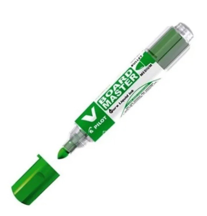 Pilot V Board Master Whiteboard Marker Bullet- Green (box/12pcs)