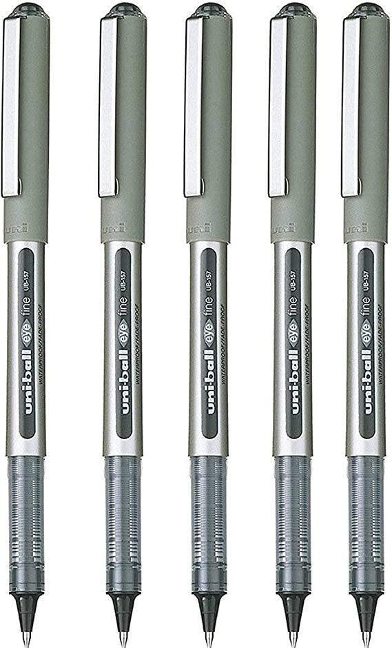 Uniball UB-157 Eye Fine Rollerball Pen -0.7mm Black (Pack of 12)