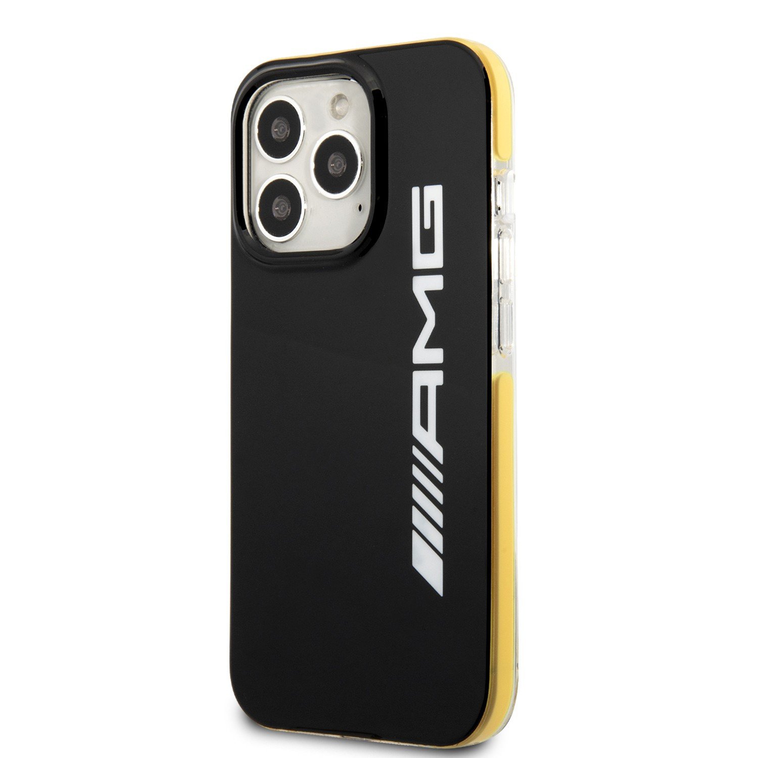 AMG PC/TPE Hard Case for iPhone 13 Pro (6.1") - Black/Yellow