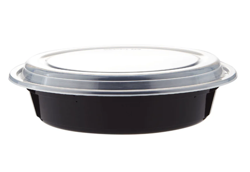 Black Base Round Container and Lid