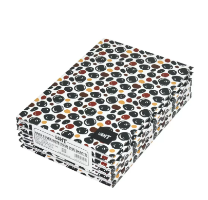 5-Piece Light Hard Cover Notebook, Single Ruled, (100 Sheets), A5 Size - LINBA51703