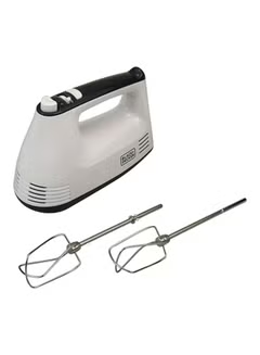 Hand Mixer, With 5 Speed Turbo Function, 300.0 W M350-B5, White/Silver/Black