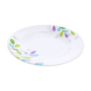 Royalford 10" Melamine Ware Flat Plate - Melamine - White