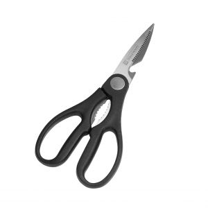 Royalford 3 In 1Kitchen Scissor - Stainless Steel - Black