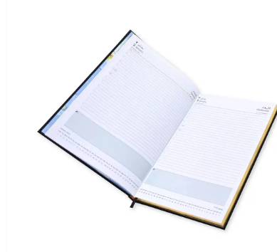 FIS Diary 2024 Arabic/English (Saturday & Sunday Combined) A5 , Black -FSDI92AEN24BK