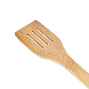 Royalford Slotted Turner - Bamboo - Wooden - 30 CM