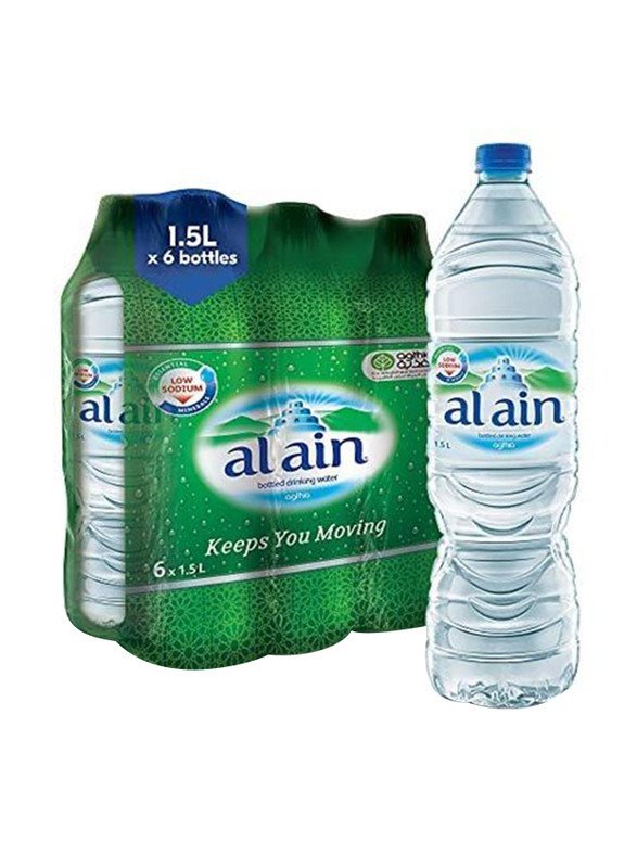 Al Ain Bottled Drinking Water - 1.5 Litres (Pack Of 6)