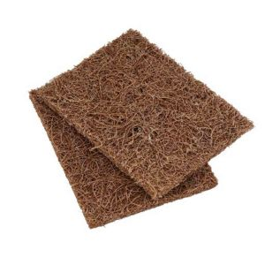 Royalford 2 Pcs Sc Natural Fiber - Coconut Fiber - Brown, Yellow - 0025 KG