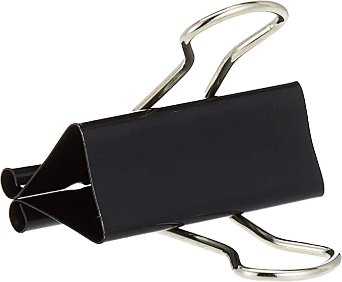 Deluxe Black Binder Clip 32mm 2'' 12pcs/Pack